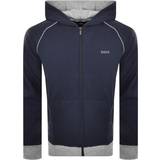 Hugo Boss Men Jackets Hugo Boss Piping And Logo with Stretch-Cotton Hooded Jacket