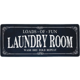 ROMAMIGO Laundry Room Rug Grey, Blue, Red, Black 50x120cm
