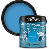 Crown Blue Paint Crown Matt Emulsion Paint Peek A Wall Paint Blue 2.5L