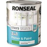 Ronseal Wood Paints Ronseal Stay White 2in1 Primer Paint Wood Paint White