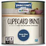 Johnstones Revive Cupboard Paint Deep Wood Paint Yellow, Blue 0.75L