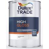 Dulux Trade Paint Dulux Trade High Gloss Wood Paint Pure Brilliant White 1L