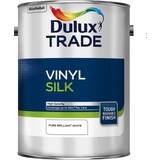 Wall Paints Dulux Trade Vinyl Pure Brilliant White Silk Emulsion Wall Paint White