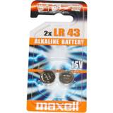Camelion LR43/AG12 1,5V Alkaline Plus-batterier (2 st)