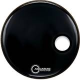 Aquarian RSM20BK Regulator Port/Ring 20" Black Resonant Drum Head