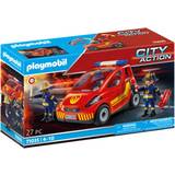Playmobil Play Set Playmobil Small Fire Department Vehicle with Firefighters 71035