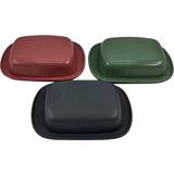 Green Butter Dishes Dkd Home Decor - Butter Dish 3pcs