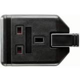 Masterplug 13 Amp Single Rewireable Trailing Socket Black