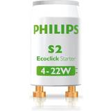 Philips Lamp Parts Philips S2 4-22W Starter Lighting Accessories (Lighting Starter, White, Plastic, Fluorescent Lamps with electromagnetic Gear, 4 W, 22 W) Lamp Part