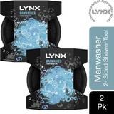 Lynx Bath Brushes Lynx Manwasher 2 Sided Shower Tool 2-pack