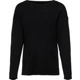 Black Knitted Sweaters Children's Clothing Kids Only Mia Strik Pullover