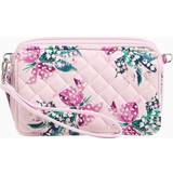 Vera Bradley RFID All in One Crossbody Bag in Happiness Returns Pink Floral