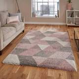 Carpets & Rugs on sale Think Rugs 120x170cm Modern Royal Pink, White, Blue