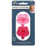 Itzy Ritzy 2-Pack Sweetie Soother In Bow Cotton Candy/watermelon Pink Pink 0-6 Months