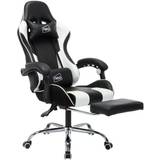 Footrests Gaming Chairs Neo Gaming Racing Recliner Chair - White