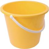 Buckets Jantex Round Plastic Bucket Yellow 10Ltr [CD805]