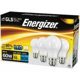 Energizer 8.2w LED GLS BC/B22 2700k 4 Pack S14056