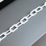 Crafts VFM 25m plastic chain for pedestrian barrier systems 8mm, white