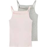 White Tank Tops Children's Clothing Name It Barely 2-Pack Top Noos