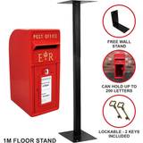 Letterboxes & Posts Royal Mail Post Box with Floor Stand