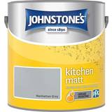 Johnstones Grey - Mattes Paint Johnstones Interior Kitchen Matt 2.5ltr Wall Paint Grey