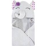 Hudson Baby Girls' Hooded Baby Towels Purple Gray & Purple Pretty Elephant Hooded Towel