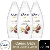 Dove Bubble Bath Dove of 720ml Caring Bath Purely Pampering Shea Butter Bath Soak