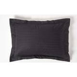 Black Pillow Cases Homescapes Standard Egyptian Cotton Satin Stripe 330 Thread Count Pillow Case Black