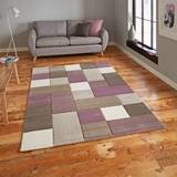 Purple Carpets & Rugs Think Rugs Brooklyn 646 Brown, Beige, Purple