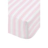 Cotton Bed Sheets Bianca Check Stripe Fitted Bed Sheet Pink, White