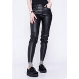 Noisy May skinny faux leather trousers in