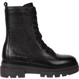 Tommy Hilfiger Leather Lace Up Biker Boots