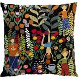 Arvidssons Textil Trädgård kuddfodral Cushion Cover Orange, Black (45x45cm)