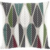 Arvidssons Textil Blader cushion wine Cushion Cover Grey, Green, Turquoise, Red