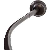 Shower Curtain Rods Zenna Home NeverRust 32 Mount Curved Stall Rod