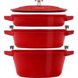 Staub Cookware Sets Staub - Cookware Set with lid 3 Parts