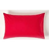 Red Pillow Cases Homescapes Standard Egyptian Cotton Pillow Case 200 TC Equivalent 400 Thread Count Pillow Case Red