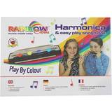 Plastic Toy Harmonicas Rainbow Colours Harmonica Gift Set