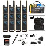 Black Walkie Talkies Motorola T82 Extreme Quad Pack B8P00810YDEMAQ MR00722