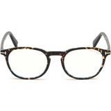 Tom Ford FT5583-B 056 Round Blue Light Clear mm