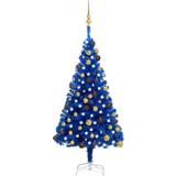 Steel Christmas Trees vidaXL Artificial Christmas Tree with LEDs&Ball Set Xmas Tree Christmas Tree