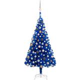 With Lighting Christmas Trees vidaXL Artificial Christmas Tree with LEDs&Ball Set Holiday Xmas Christmas Tree