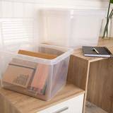 Boxes & Baskets Wham 25L Clear Crystal Box Lid Storage Box