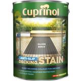 Cuprinol Water-borne Paint Cuprinol Anti-Slip Decking Stain Woodstain Silver Birch 5L