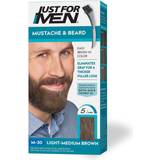 Just For Men Beard Dyes Just For Men Mustache & Beard, Beard Coloring Gray Hair with Brush Included Color: Light-Medium Brown, M-30