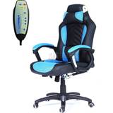 Blue Gaming Chairs Westwood Heated Massage Office Recliner Chair Blue/Black