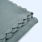 East Coast Knitted Blanket Silver Blue