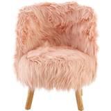 Pink Chairs Kid's Room Premier Housewares Interiors Childrens Pink Chair Faux