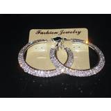 Jewellery Diamante Hoop Earrings