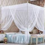 Nattey 4 Corners Princess Bed Curtain Canopy Canopies Bed Gift Twin